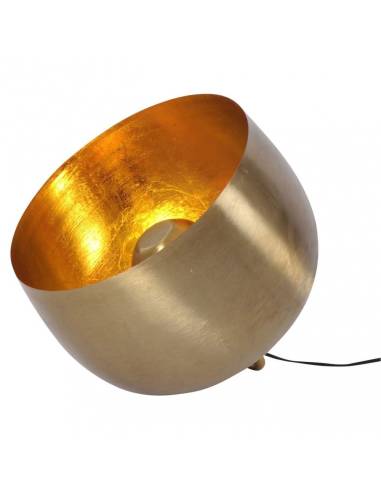 Lampe à poser cloche SUM en métal doré