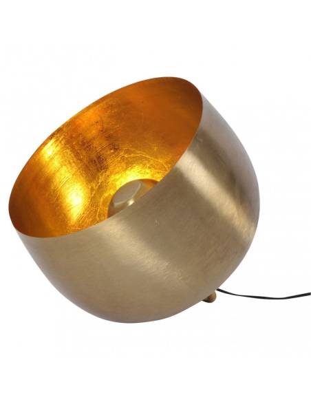 Lampe à poser cloche SUM en métal doré