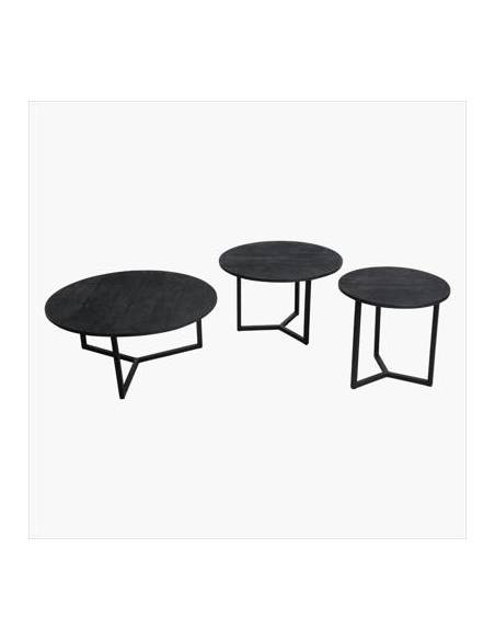 Set de tables basses noires