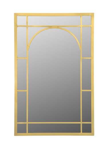 Miroir vintage métal doré
