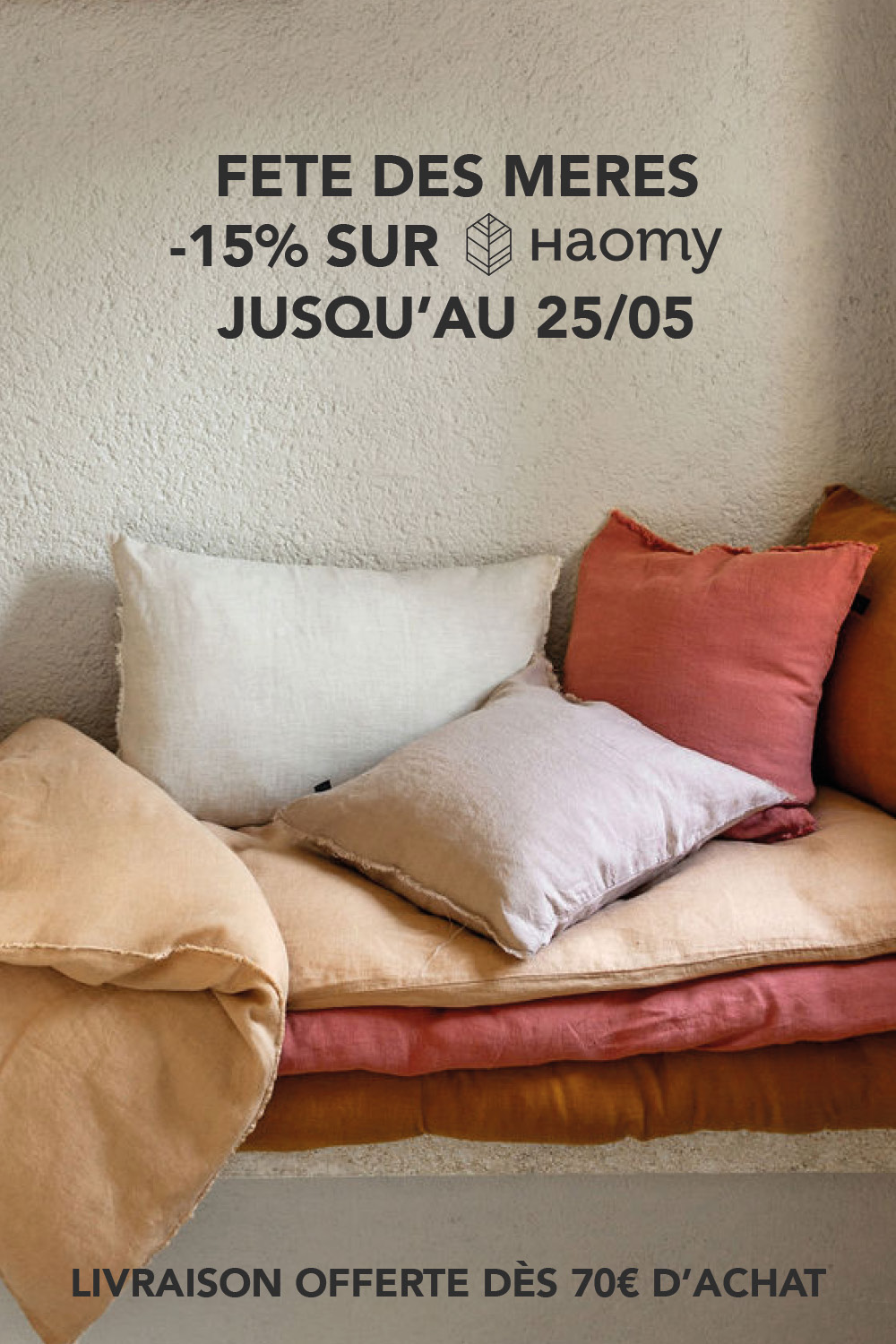 Livraison gratuite dès 70€ d'achats sur la marque Haomy
