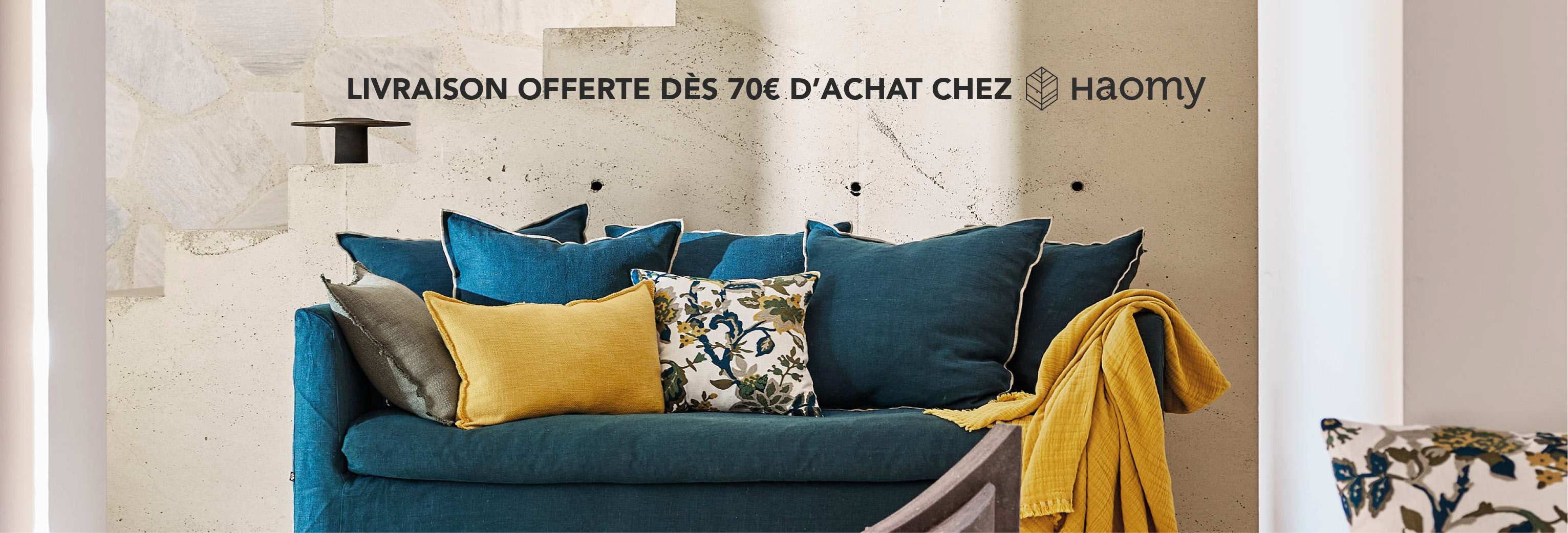 Livraison gratuite dès 70€ d'achats sur la marque Haomy