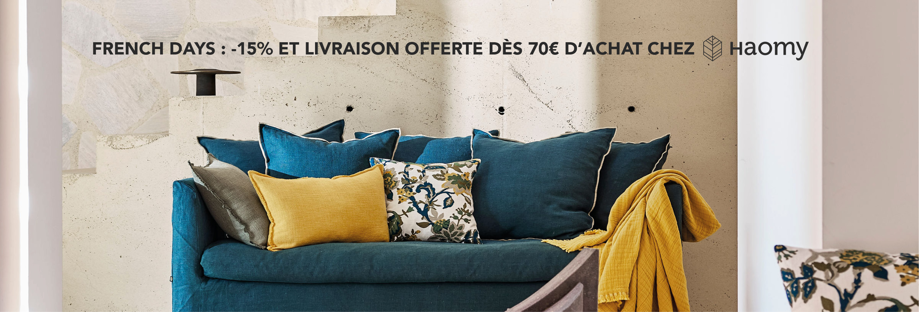 Livraison gratuite dès 70€ d'achats sur la marque Haomy